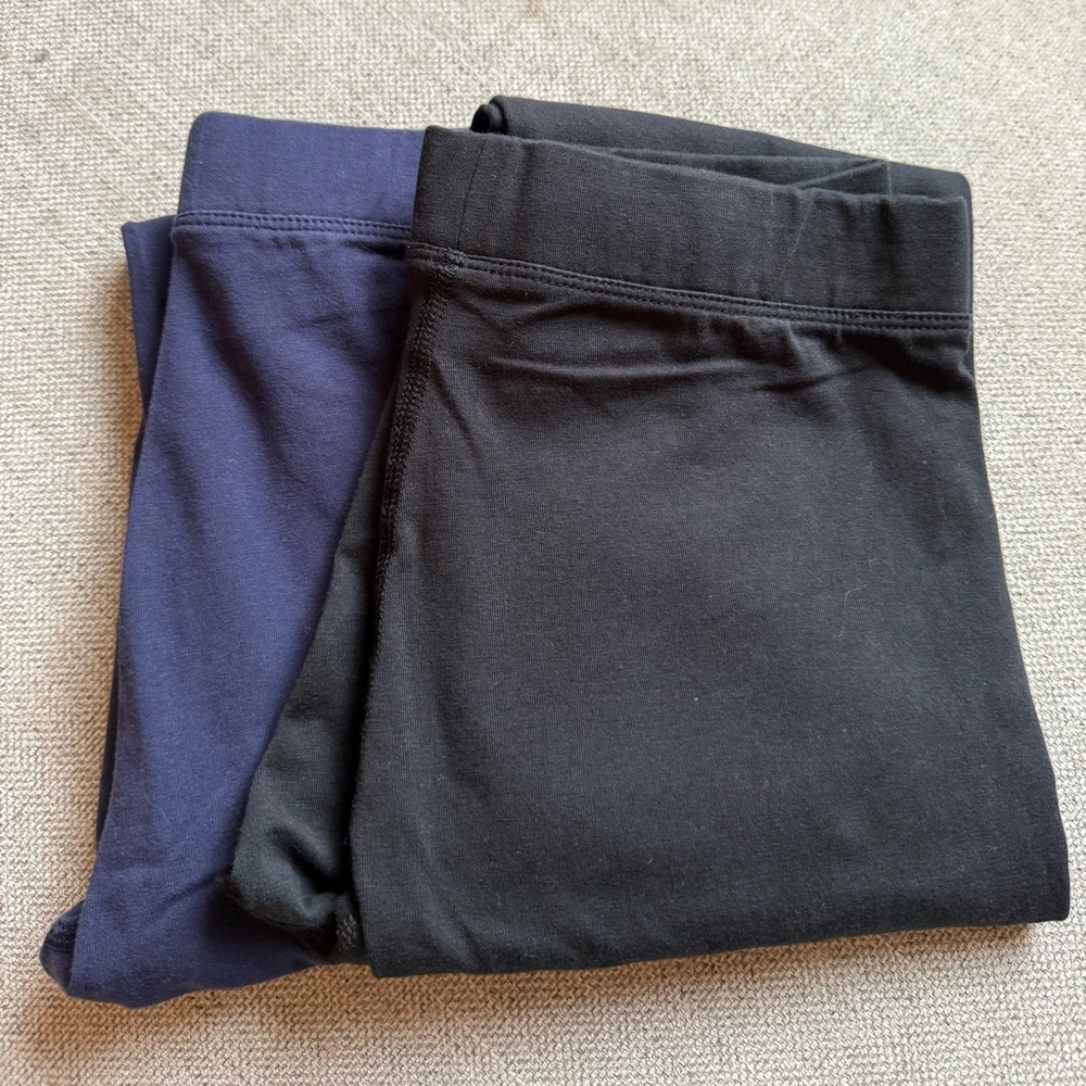Primary Black and Blue Kids Leggings